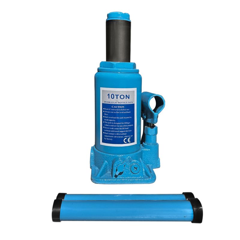 Macaco Garrafa 10T STROM – Altura Máx 385mm, Fuso Ajustável