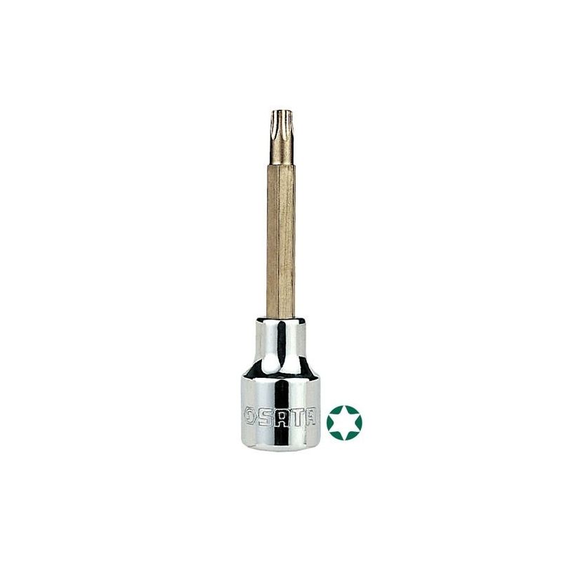 Soquete Bit Torx Longo Sata 1/2x100mm T27 - ST25103SC - Sata