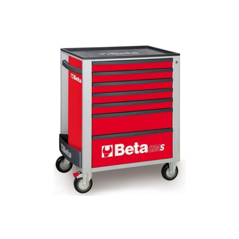 Carro / Carrinho para Ferramentas com 7 Gavetas Vermelho - C24S/7 Beta