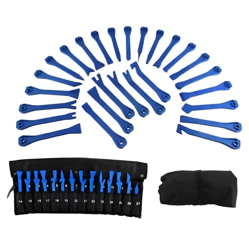 Kit Ferramentas 27 Peças p/ Remoção e Manutenção de Painéis Automotivos - ZT-113