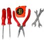 Kit Alicate com Chaves Fixa, Fenda, Philips e Trena 6 Peças - Mayle 201233