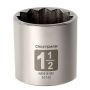 Soquete Curto 1-1/2,12 pontas,Encaixe1/2 - 50749 - Craftsman