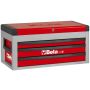 Caixa de ferramentas com 3 gavetas e 1 bau ( vermelho) C22S - Beta 