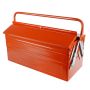 Caixa metálica sanfonada para ferramentas com alça e 5 divisórias (laranja) C20 - 2120 - Beta