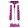 Conjunto Ponteira e Encaixe em T com 32 Peças - 40909 - Pink Box Tools