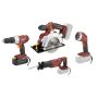 Kit com Furadeira/Parafusadeira, Serra Circular, Serra Sabre, Lanterna, Carregador e Bateria - 68857-Drill Master 